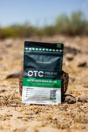 OTC Field Kit packaging on a desert background