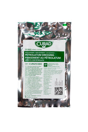 Curad petrolatum dressing packaging on a white background