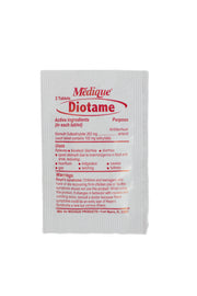 Medique Diotame tablet package on a white background