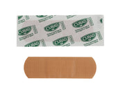 Curad bandage and packaging on a white background